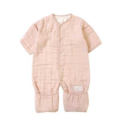 日本製｜6way 六重紗幼兒睡袋｜可拆卸袖｜姓名刺繡