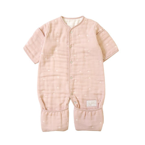 日本製｜6way 六重紗幼兒睡袋｜可拆卸袖｜姓名刺繡