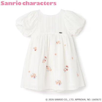 日本童裝｜Petit Main Sanrio泡泡袖連身裙