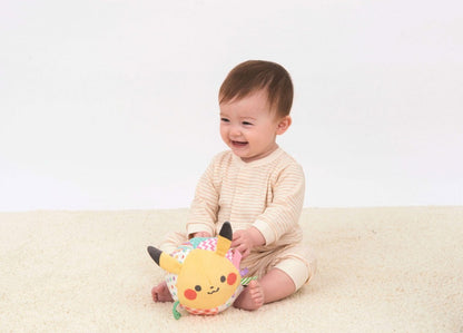 日本直送｜Monpoké 初次接觸柔軟比卡超球｜3個月以上適用｜多重觸感安撫玩具