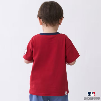 日本童裝｜Petit Main MLB 徽章T恤