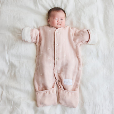 日本製｜6way 六重紗柔軟嬰兒睡袋｜姓名刺繡