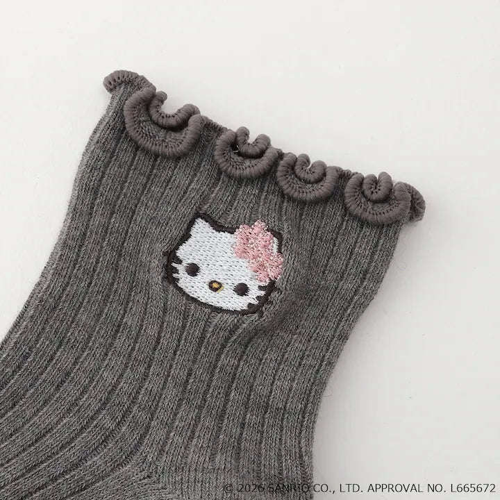日本童裝｜Petit Main Sanrio刺繡防滑襪仔｜4款可選
