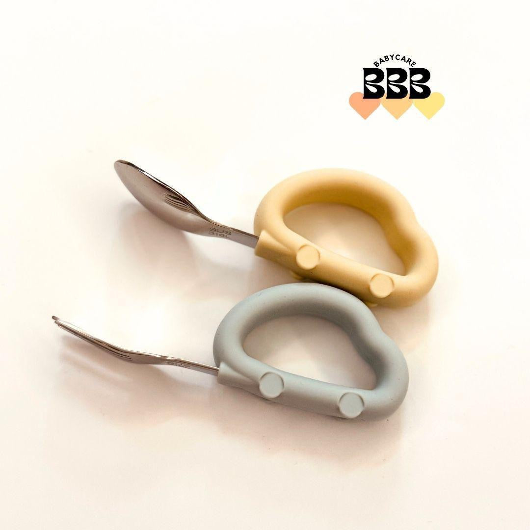 [預購] BBB Babycare 車車不銹鋼環狀學習叉匙套裝