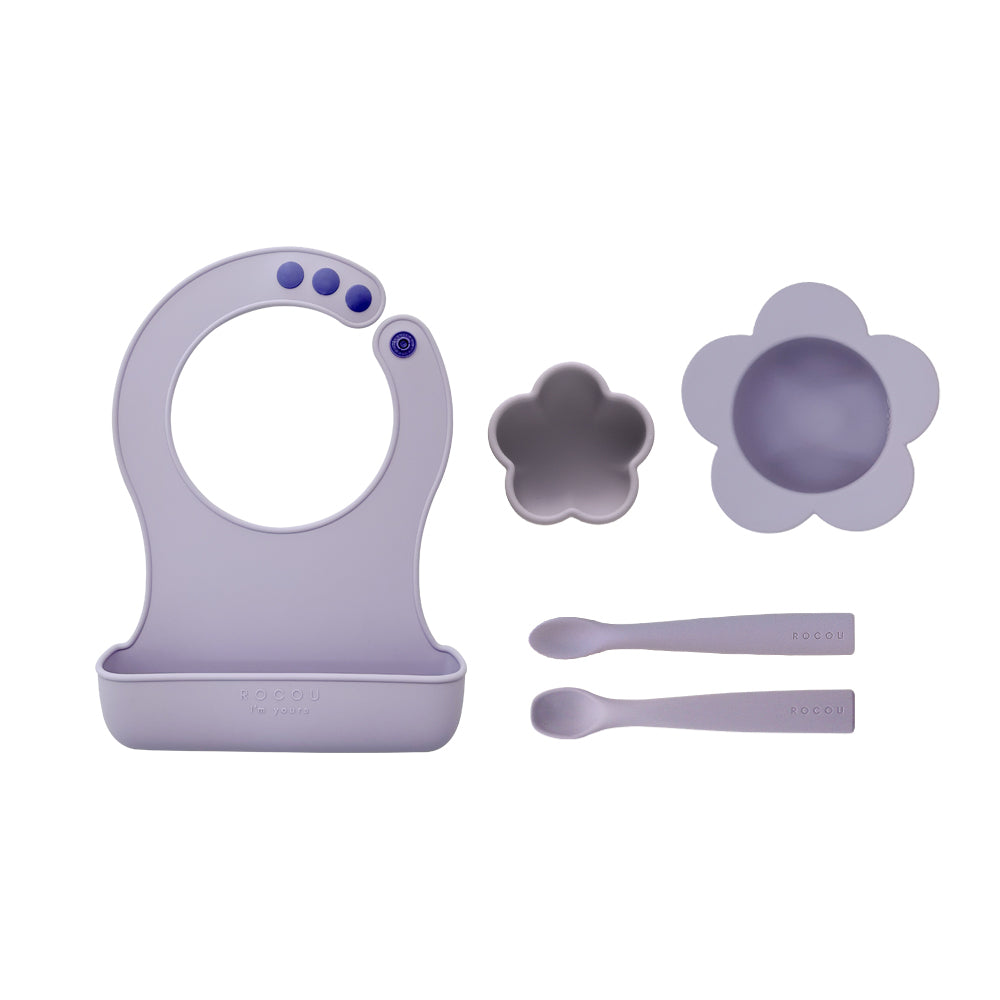 韓國製｜ROCOU副食品初學者套裝｜獨家超迷你圍兜