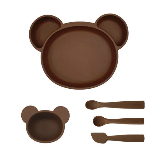 韓國製Rocou 副食品新手五件套組| (附禮盒)｜開啟寶寶快樂用餐的第一步