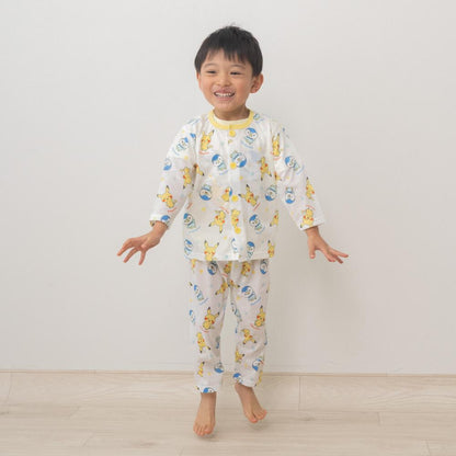 2026 新品｜Monpoke 長袖前開睡衣+短袖T恤套裝