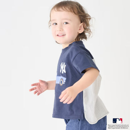 日本童裝｜Petit Main MLB汽車貼花T裇