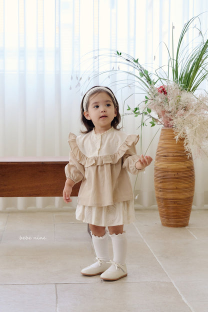 韓國童裝｜經典荷葉邊膝下襪 (3p set) BN30