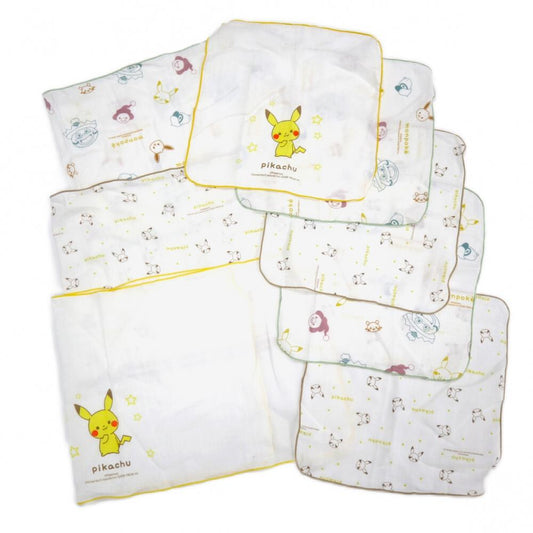 日本直送｜Monpoke嬰兒沐浴紗巾套裝8入